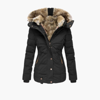 Women's Quilted Coat with Closures
