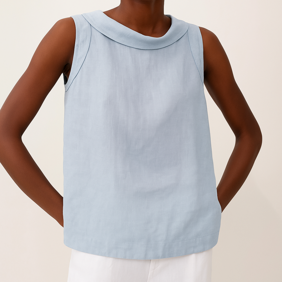 Women's Relaxed Fit Collared Top