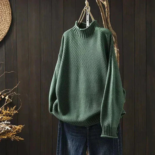Women's Relaxed-Fit Oversized Turtleneck Sweater