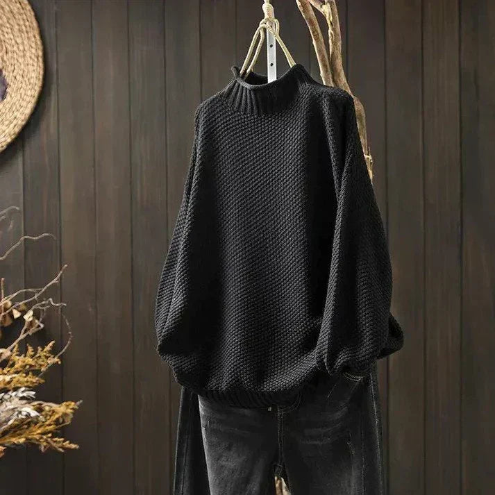 Women's Relaxed-Fit Oversized Turtleneck Sweater