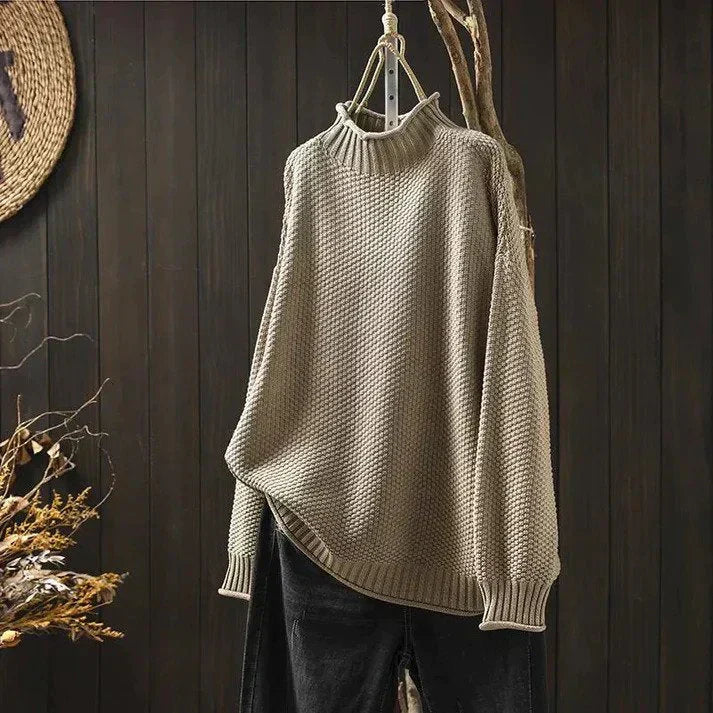 Women's Relaxed-Fit Oversized Turtleneck Sweater
