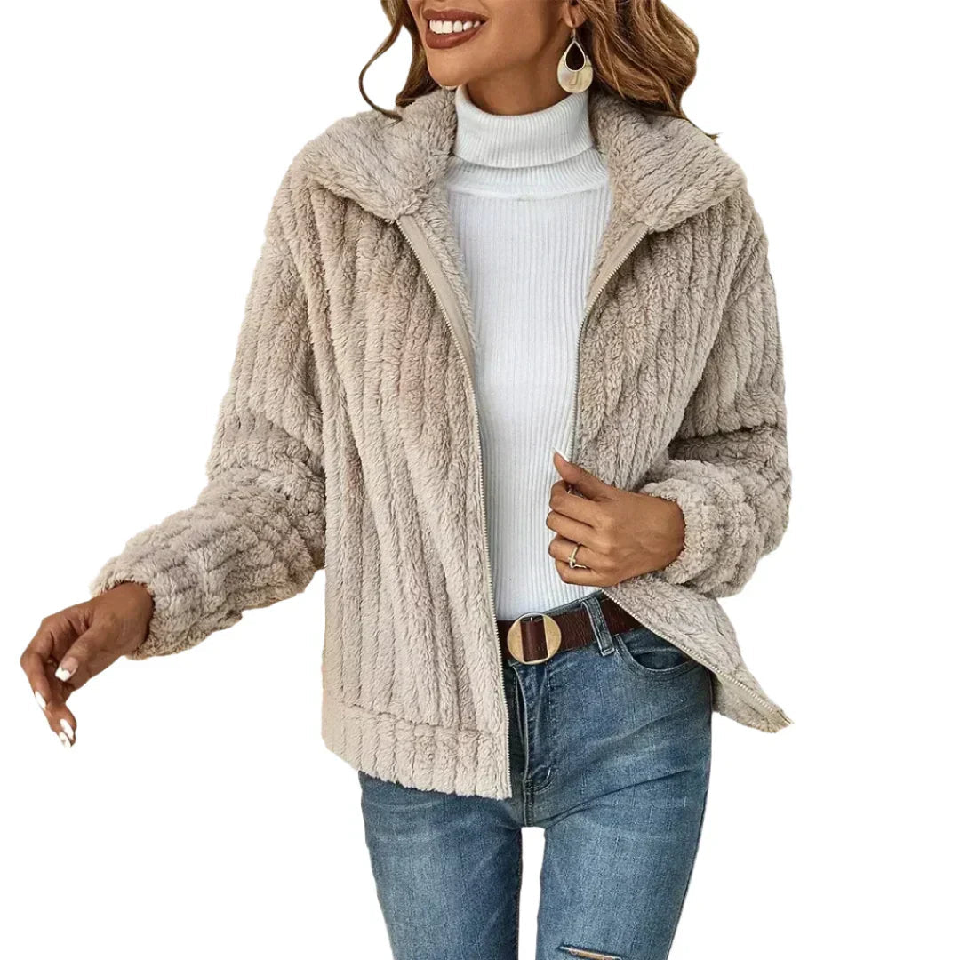 Women's Relaxed Fit Zip-Up Jacket