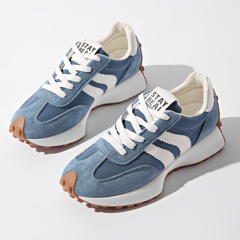 Women's Retro Platform Chunky Lace-Up Sneakers