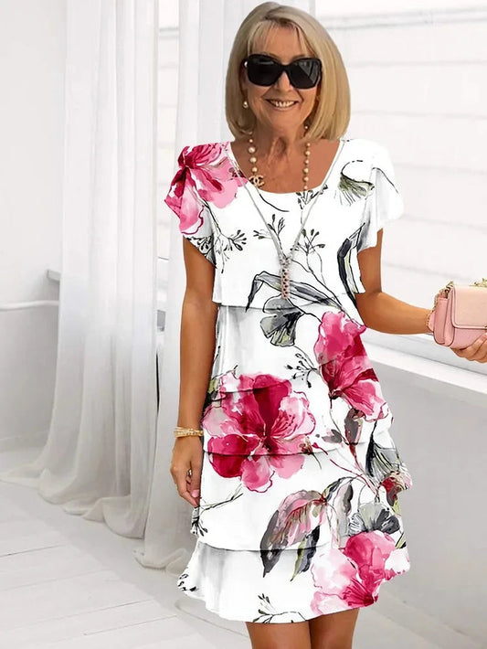 Women's Ruffle Tiered Mini Dress