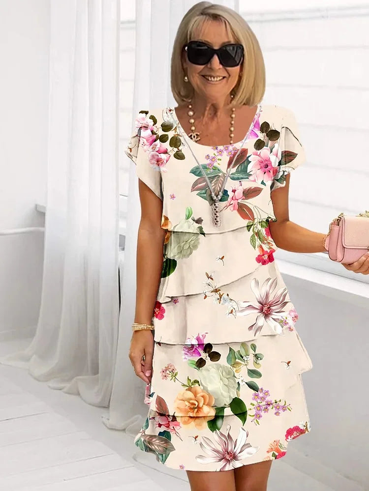 Women's Ruffle Tiered Mini Dress