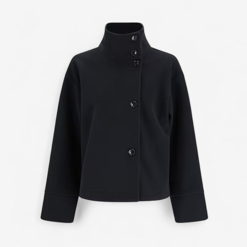 Women's Single-Breasted Stand Collar Coat