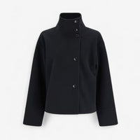 Women's Single-Breasted Stand Collar Coat