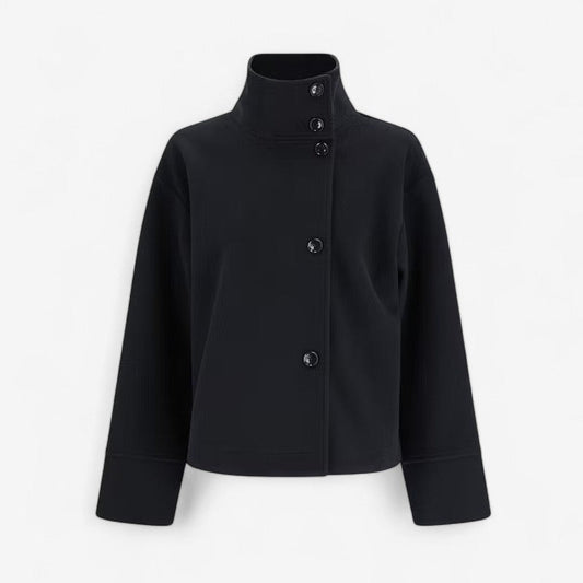 Women's Single-Breasted Stand Collar Coat