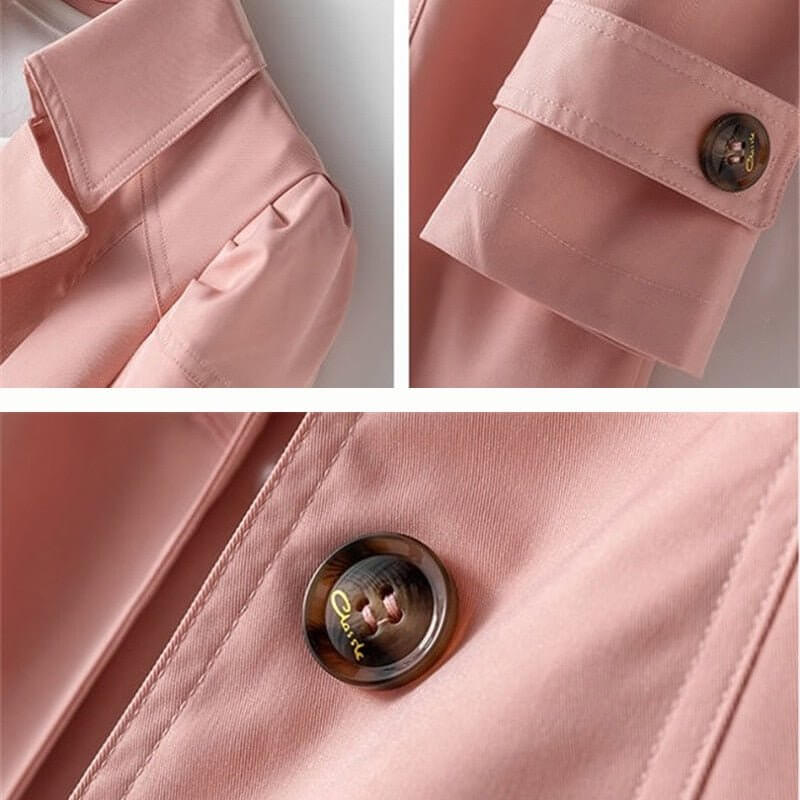 Women's Single-Breasted Trench Coat