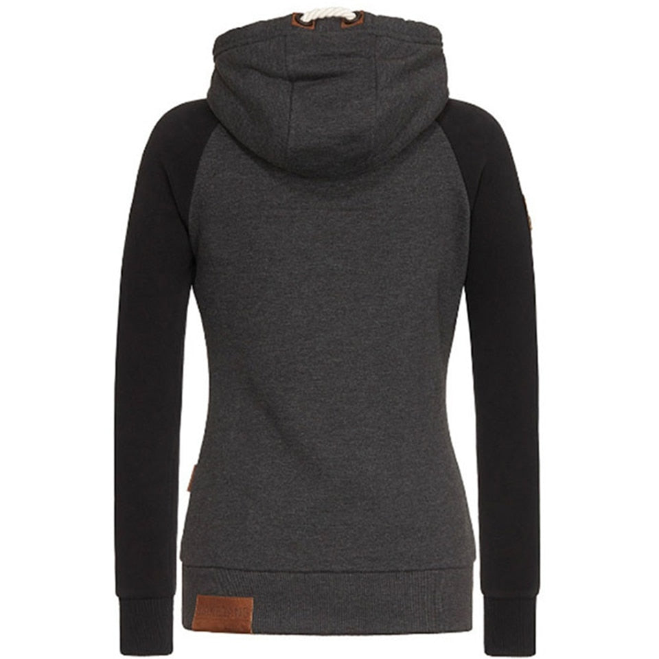Women's Slim-Fit Zip-Up Hoodie