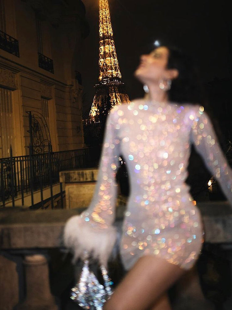Women's Sparkling Evening Dress