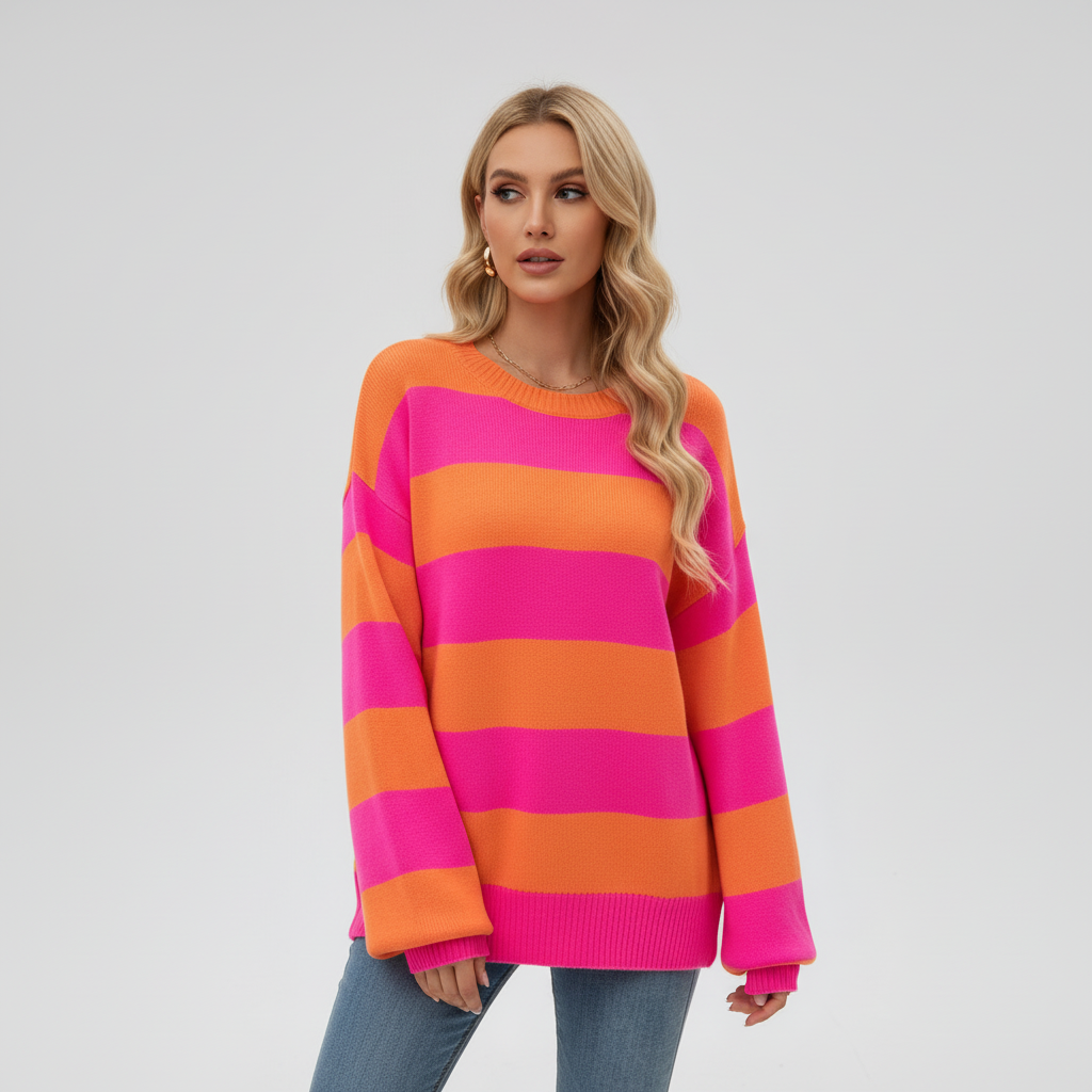 Women's Striped Cardigan