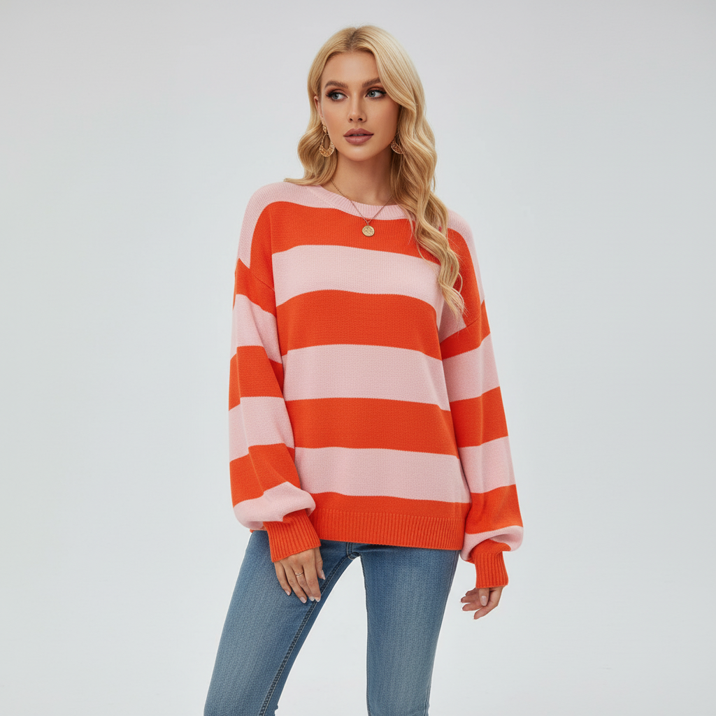 Women's Striped Cardigan