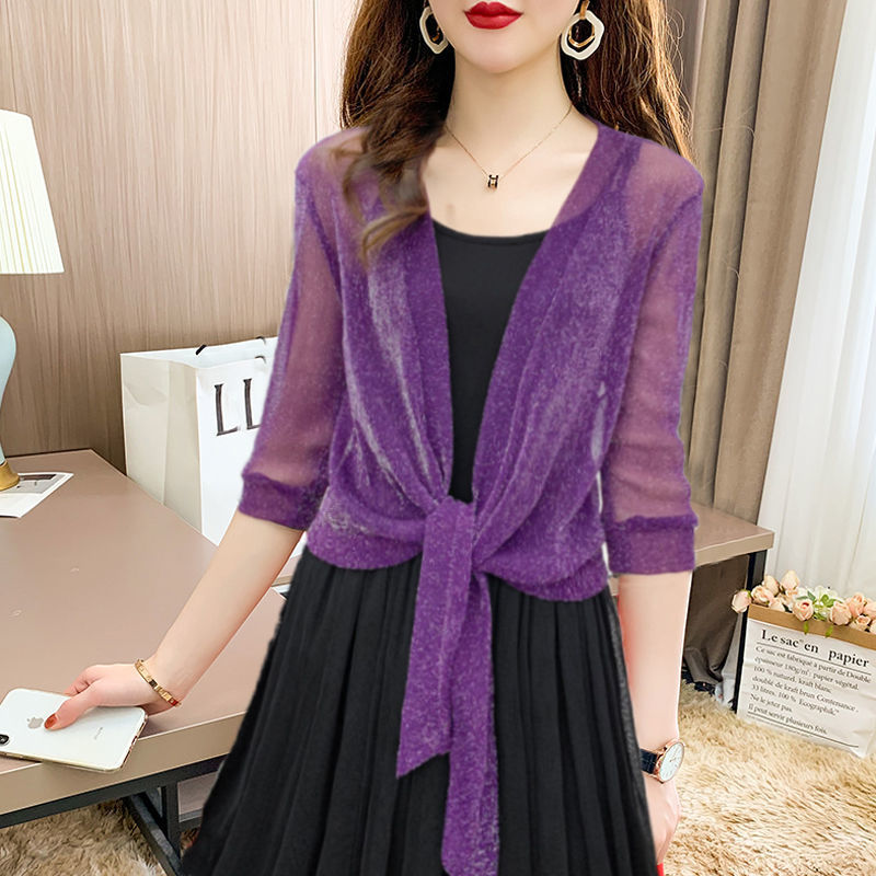 Women's Summer Tie-Front Bolero Shrug
