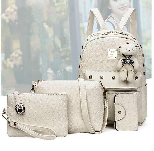 Women's Urban Backpack with Adjustable Straps and Gold Accents – Spacious and Functional