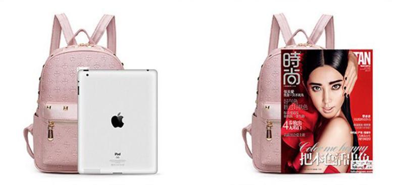 Women's Urban Backpack with Adjustable Straps and Gold Accents – Spacious and Functional