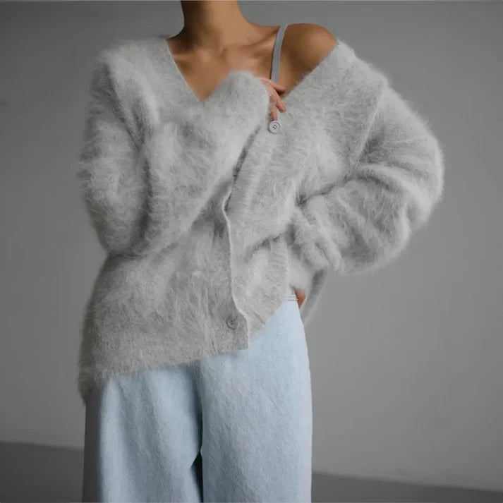 Women's V-Neck Cardigan Sweater