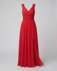 Women's V-Neck Evening Dress
