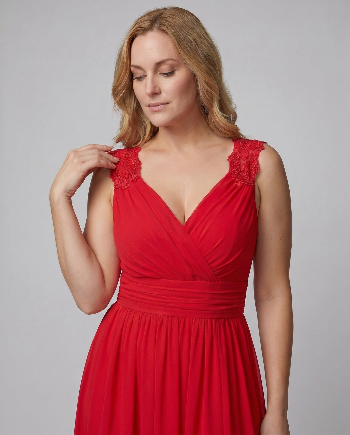 Women's V-Neck Evening Dress