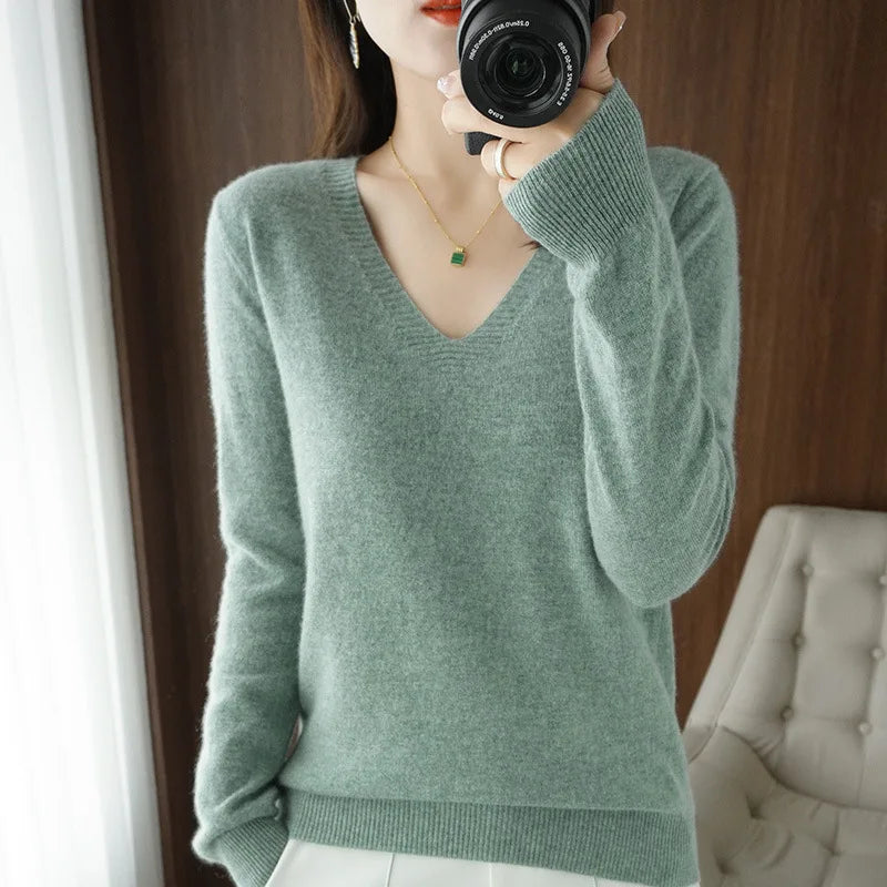 Women's V-Neck Sweater