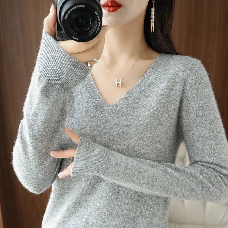 Women's V-Neck Sweater
