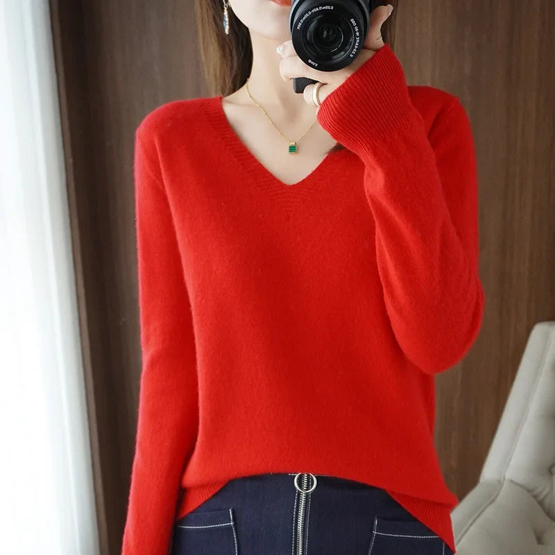 Women's V-Neck Sweater