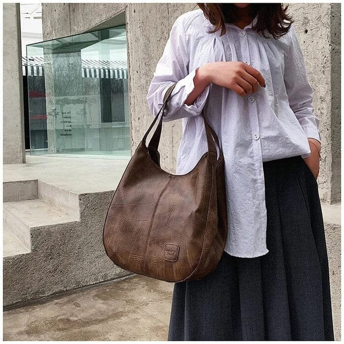 Women's Vintage Soft Slouchy Hobo Shoulder Bag