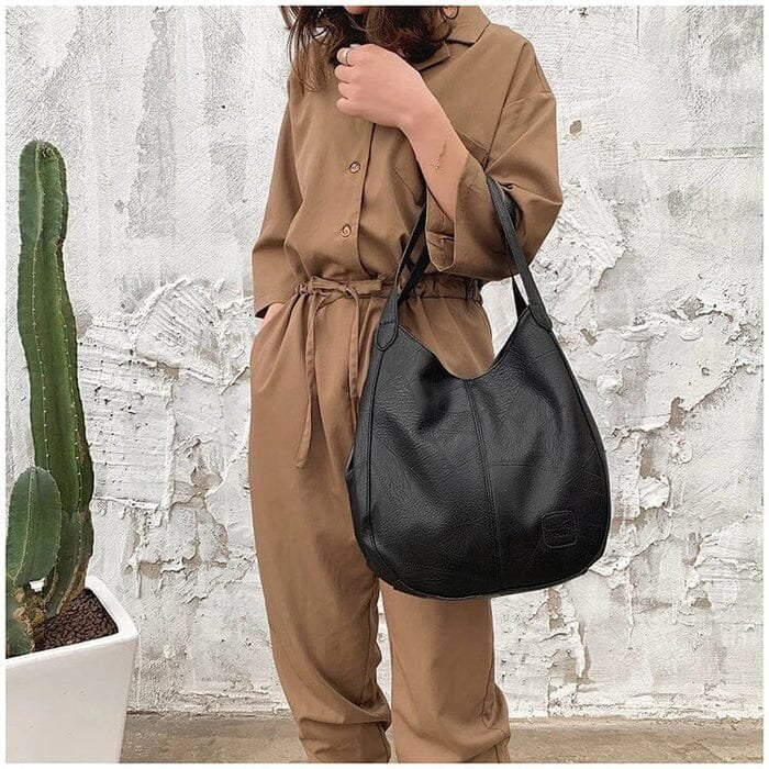 Women's Vintage Soft Slouchy Hobo Shoulder Bag