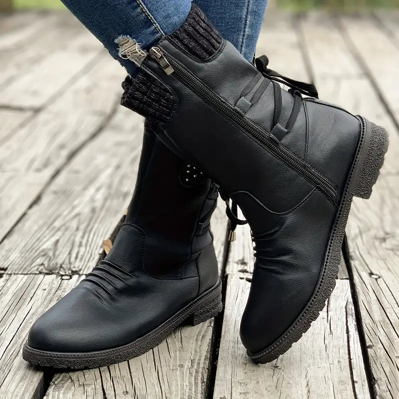 Women's Warm Weatherproof Slip-Resistant Winter Boots