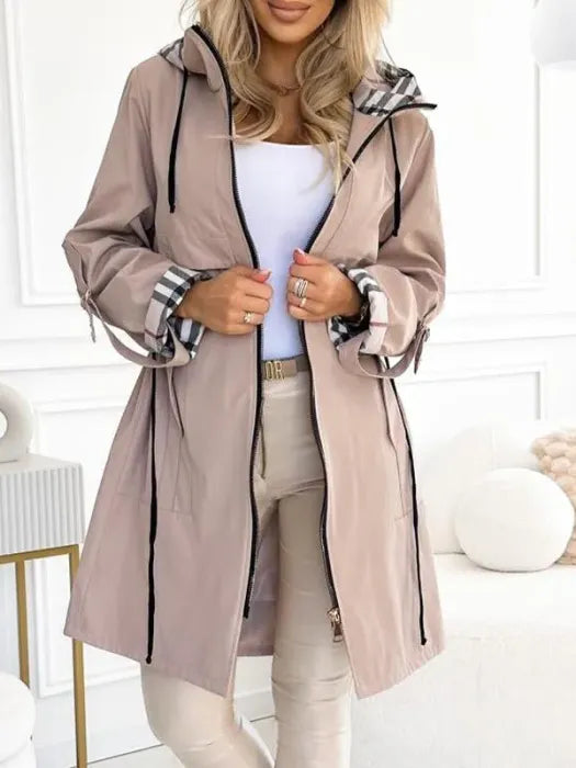 Women's Waterproof and Windproof All-Weather Zip Coat