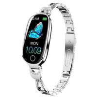Women's Waterproof Smart Fitness Bracelet with Heart Rate & Blood Pressure Monitor