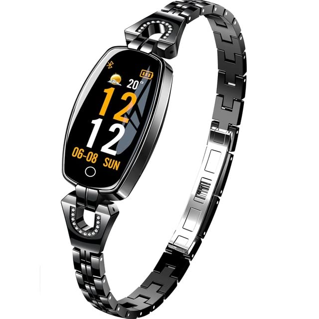 Women's Waterproof Smart Fitness Bracelet with Heart Rate & Blood Pressure Monitor