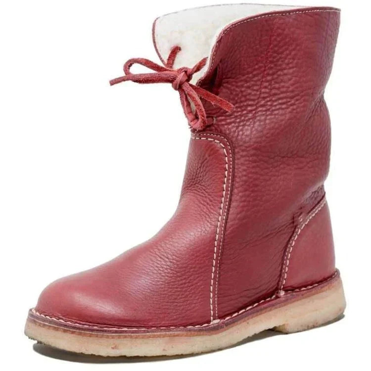 Women's Waterproof Warm-Lined Winter Boots - Comfortable and Stylish