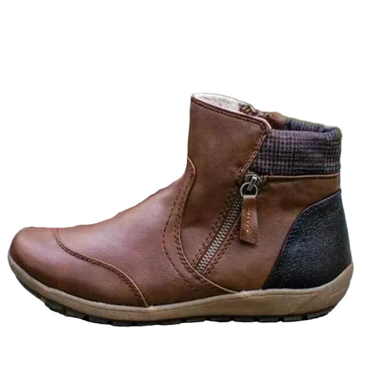 Women's Waterproof Zip Boots with Non-Slip Sole