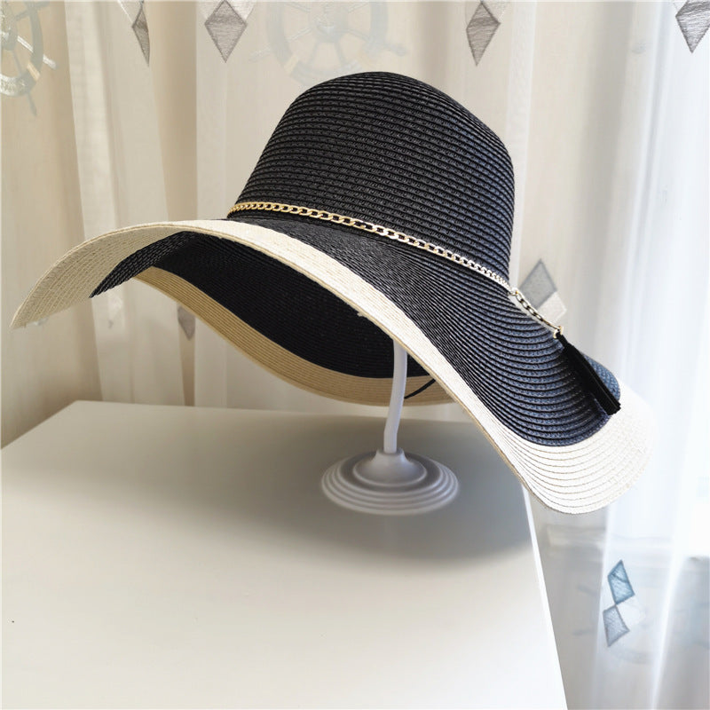 Women's Wide-Brim Summer Hat with UV Protection