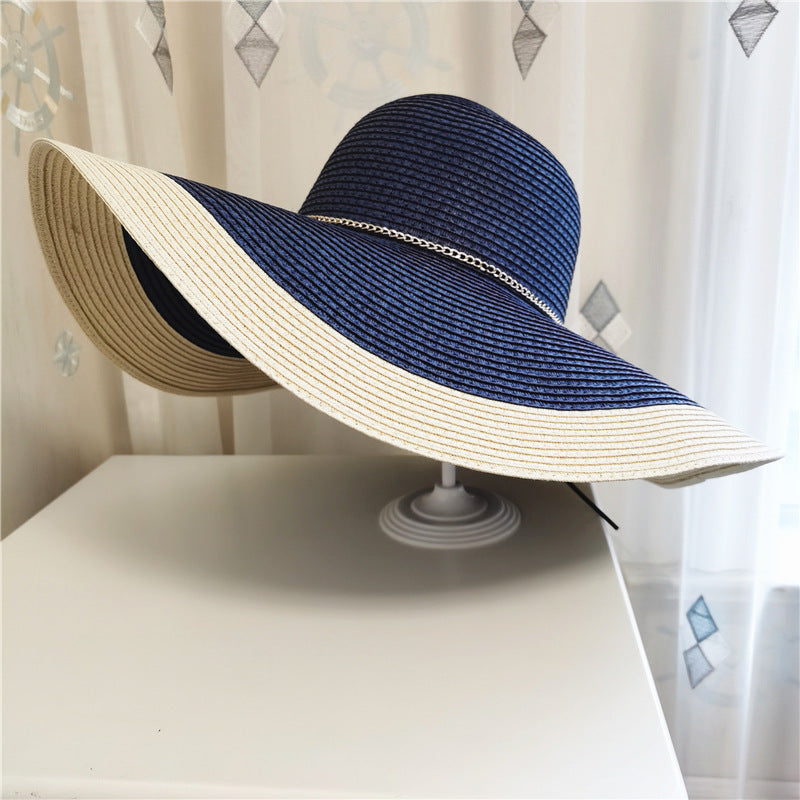 Women's Wide-Brim Summer Hat with UV Protection