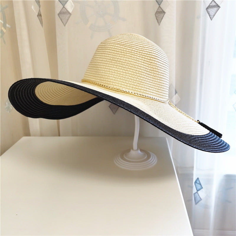 Women's Wide-Brim Summer Hat with UV Protection
