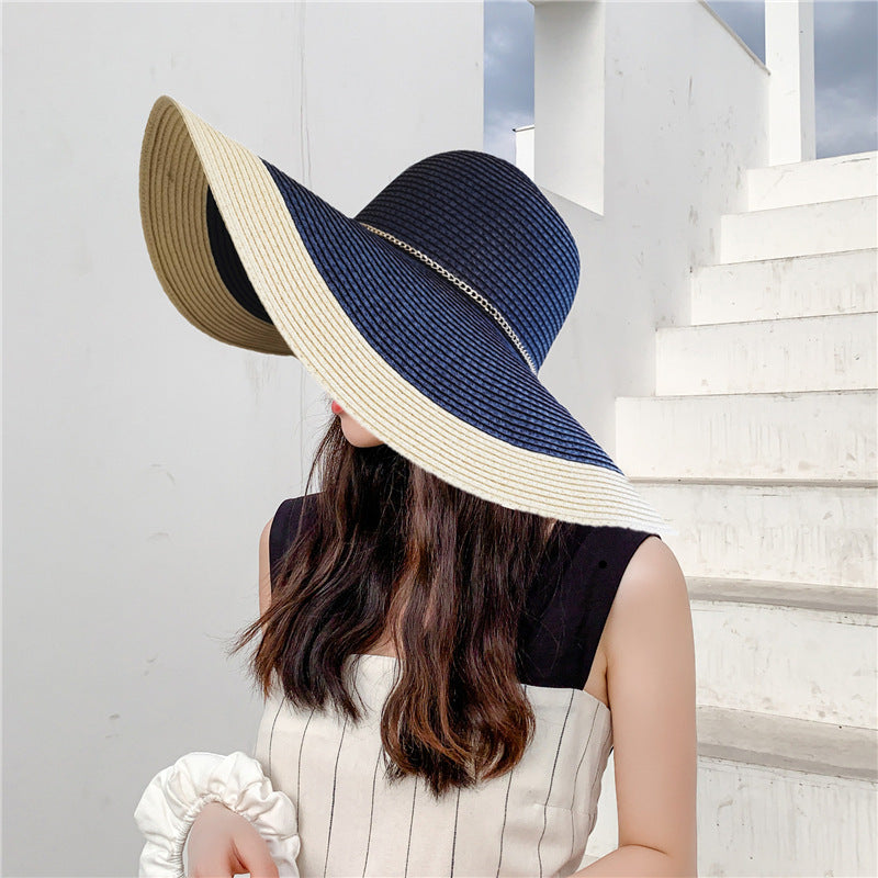 Women's Wide-Brim Summer Hat with UV Protection