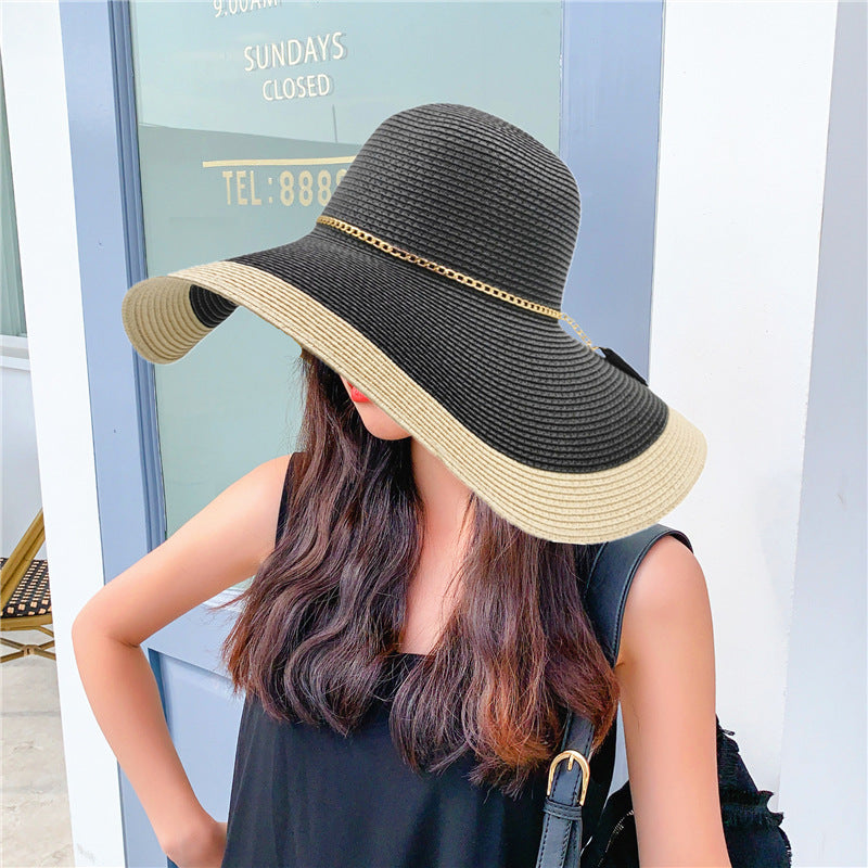Women's Wide-Brim Summer Hat with UV Protection