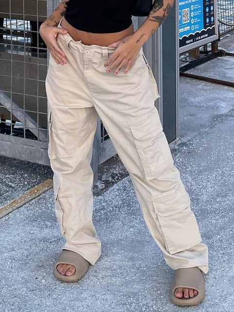 Women's Wide-Leg Cargo Pants