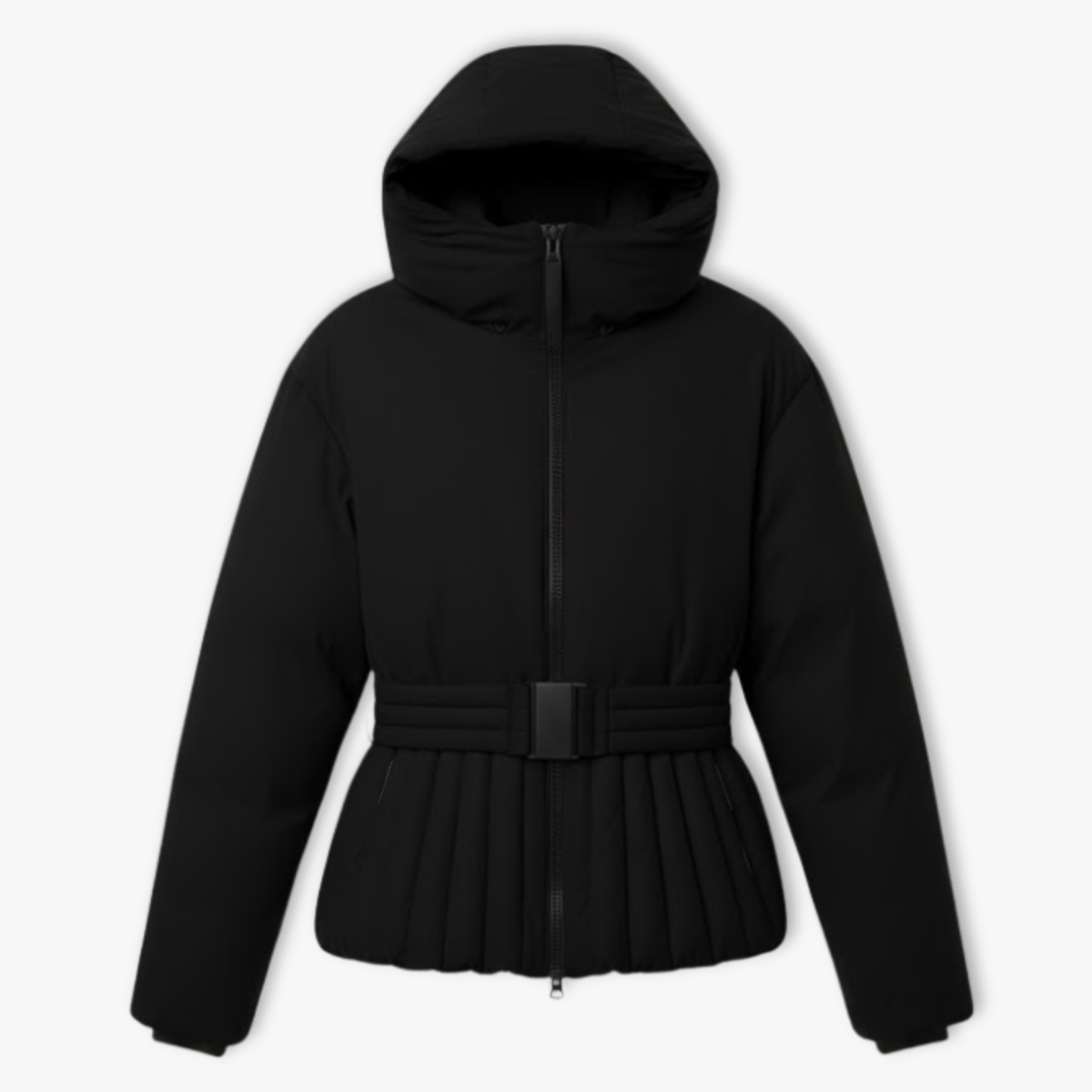 Women's Winter Ski Jacket with Peplum Detail