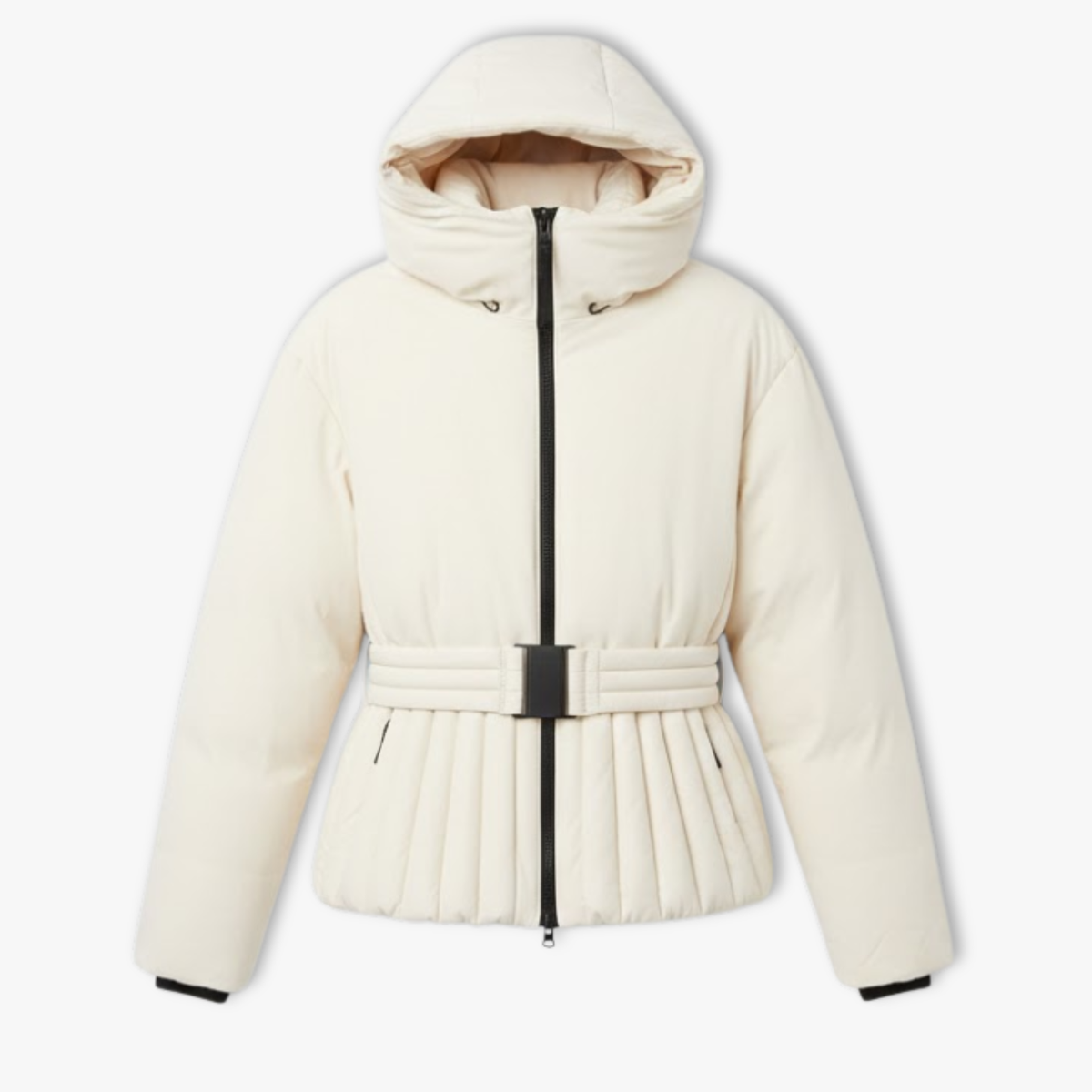 Women's Winter Ski Jacket with Peplum Detail