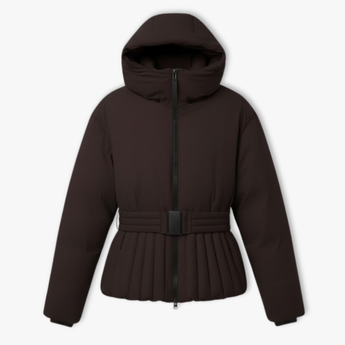 Women's Winter Ski Jacket with Peplum Detail