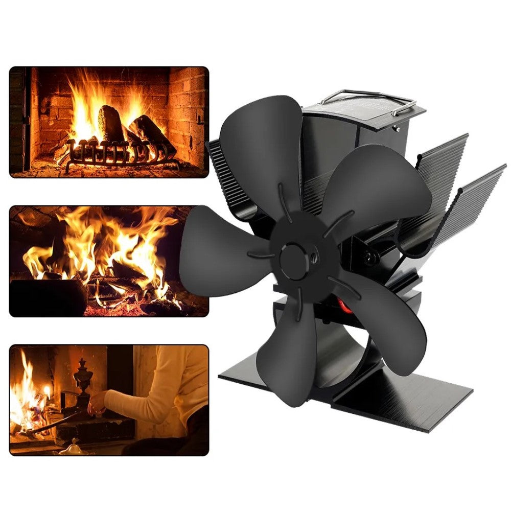 Wood Burner Stove Fan for Log Burning Fire Stoves