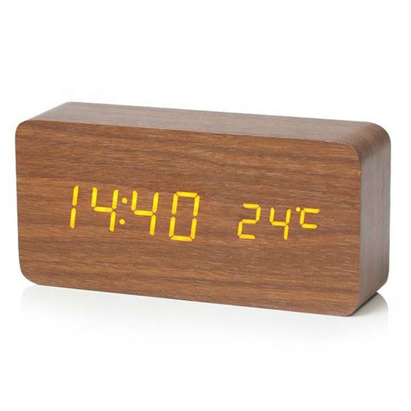 Wooden Digital Desk Clock