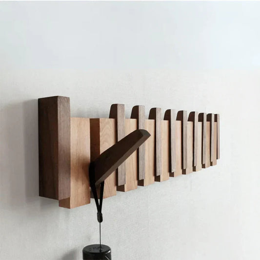 Wooden Piano Design Coat Rack