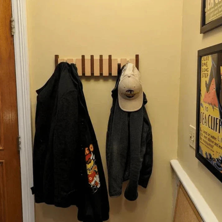 Wooden Piano Design Coat Rack