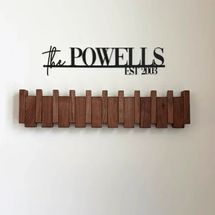 Wooden Piano Design Coat Rack
