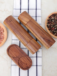 Wooden Salt and Pepper Grinder Set