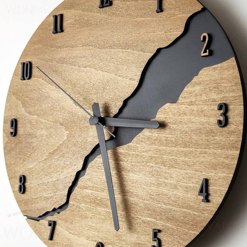 Wooden Wall Clock - Luxury Minimalist Design